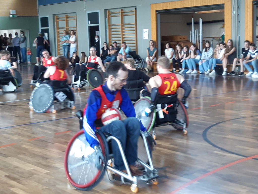 Die Rollstuhl-Rugby-Nationalmannschaft in Action